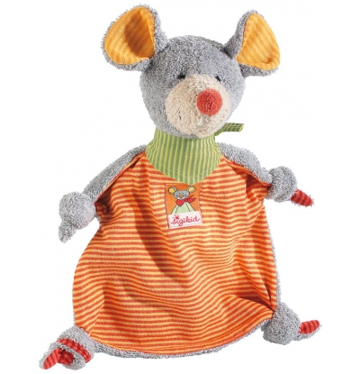 Sigikid Knuffeldoek Muis Oranje